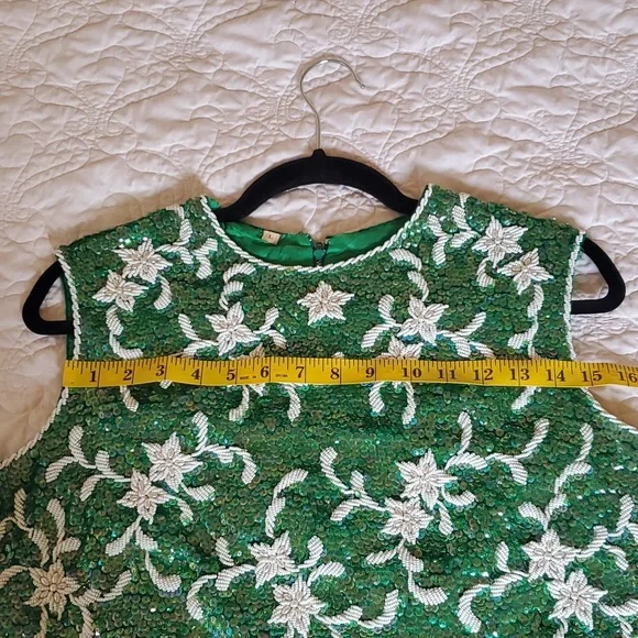 Vintage Sequin and Beaded Top Size L - Picture 13 of 14
